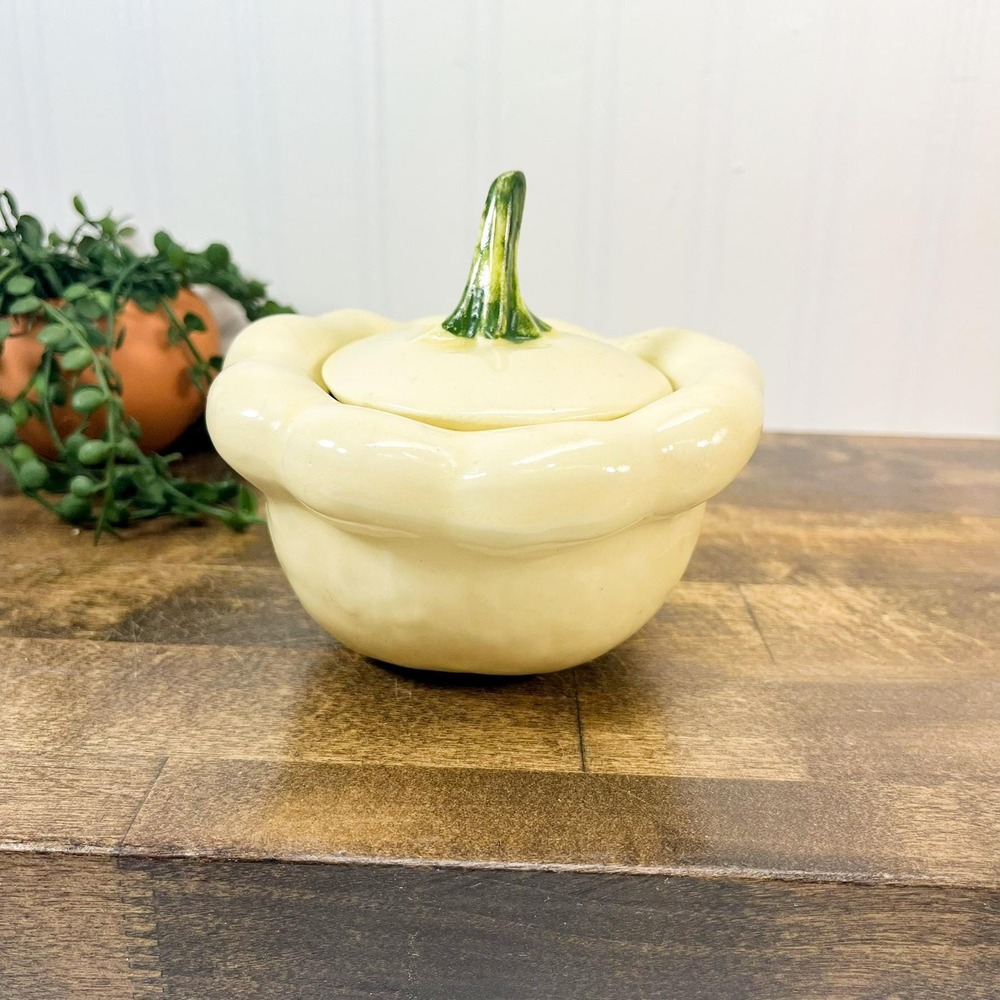 Ceramic Vegetable Sugar Bowl: Kitschy Food Serving Dish
